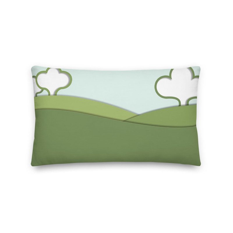 A Day in the Park Premium Stuffed Reversible Throw Pillows - Ideal Place Market