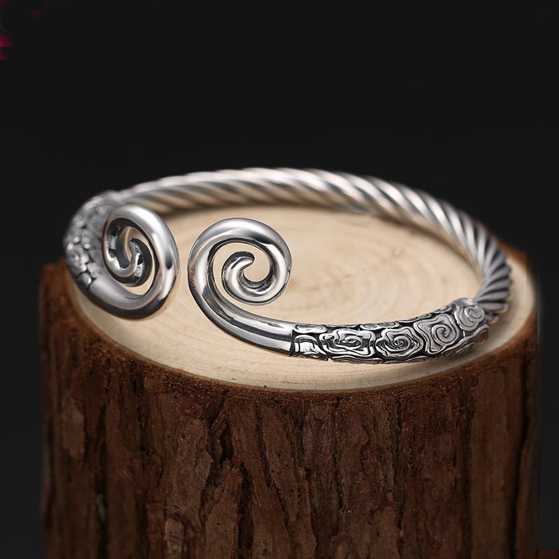 Adjustable Spell Bangle in S925 Silver - Ideal Place Market