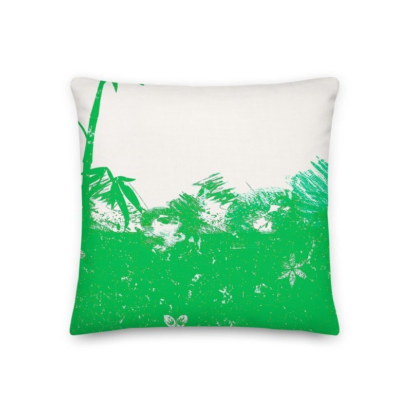 Bamboo Jungle Premium Stuffed Reversible Throw Pillows - Ideal Place Market