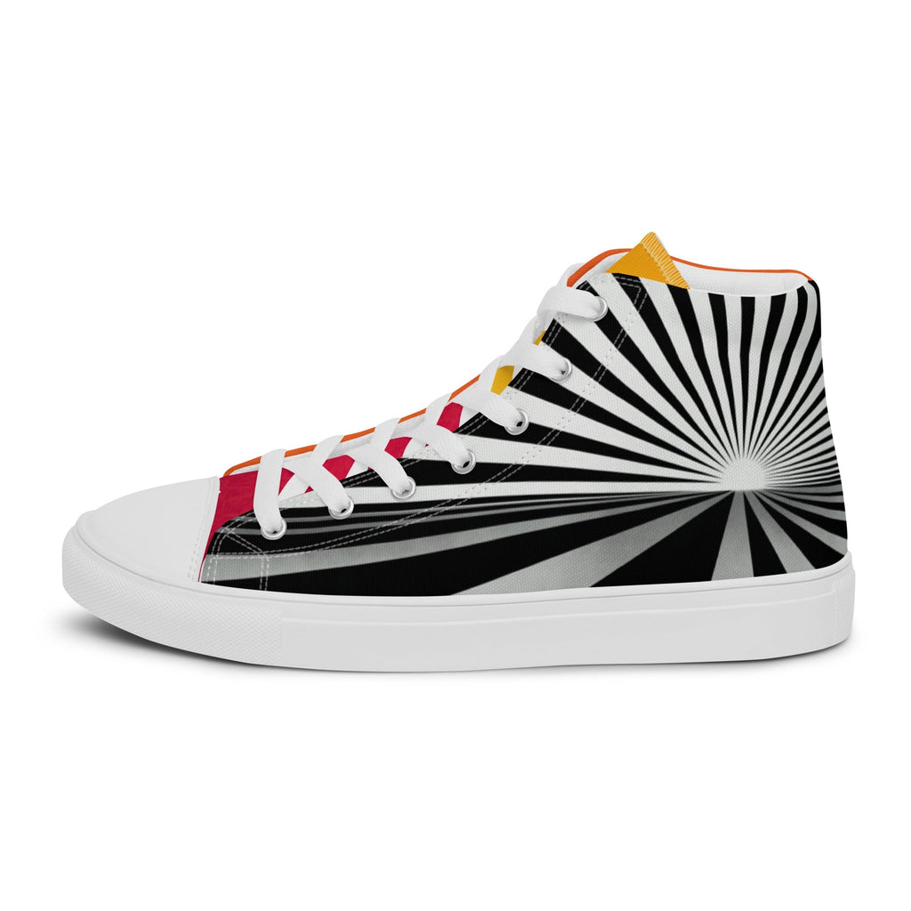 Brave New World Men’s Lace-Up Canvas High-Top Sneakers - Ideal Place Market