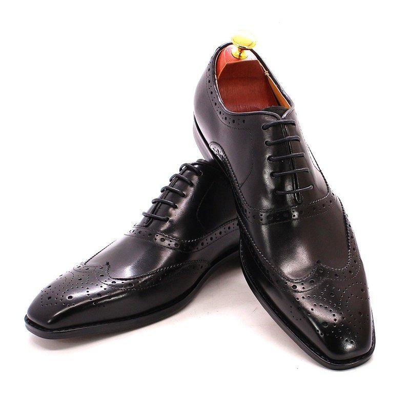 Classic Wingtip Oxford Shoes for Men - 4 Rich Colors - Ideal Place Market
