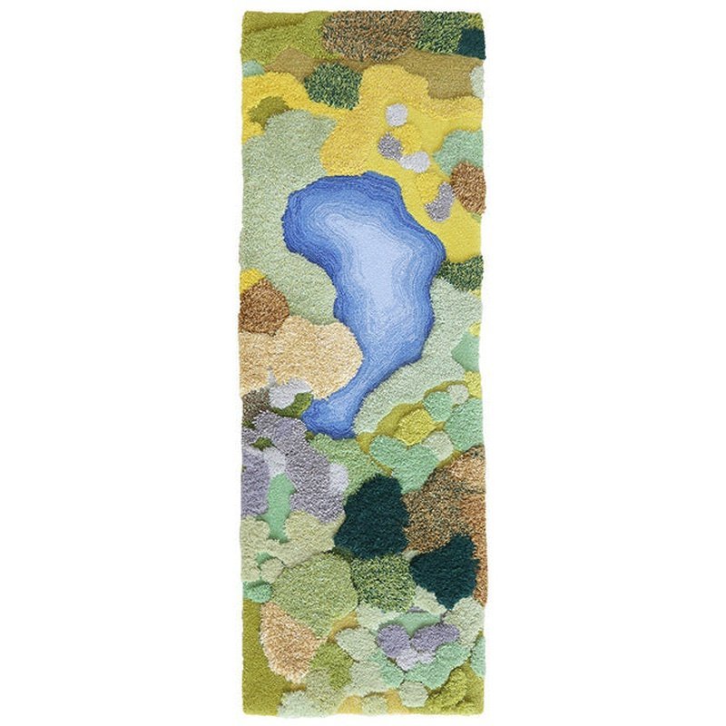 Hand Knotted Colorful Abstract 3D Rug - 3 Sizes - Ideal Place Market