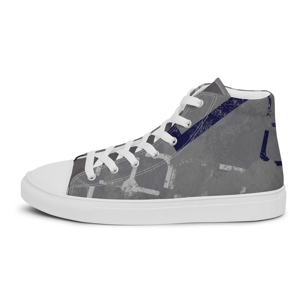 Dallas Men’s Lace-Up Canvas High-Top Sneakers - Ideal Place Market