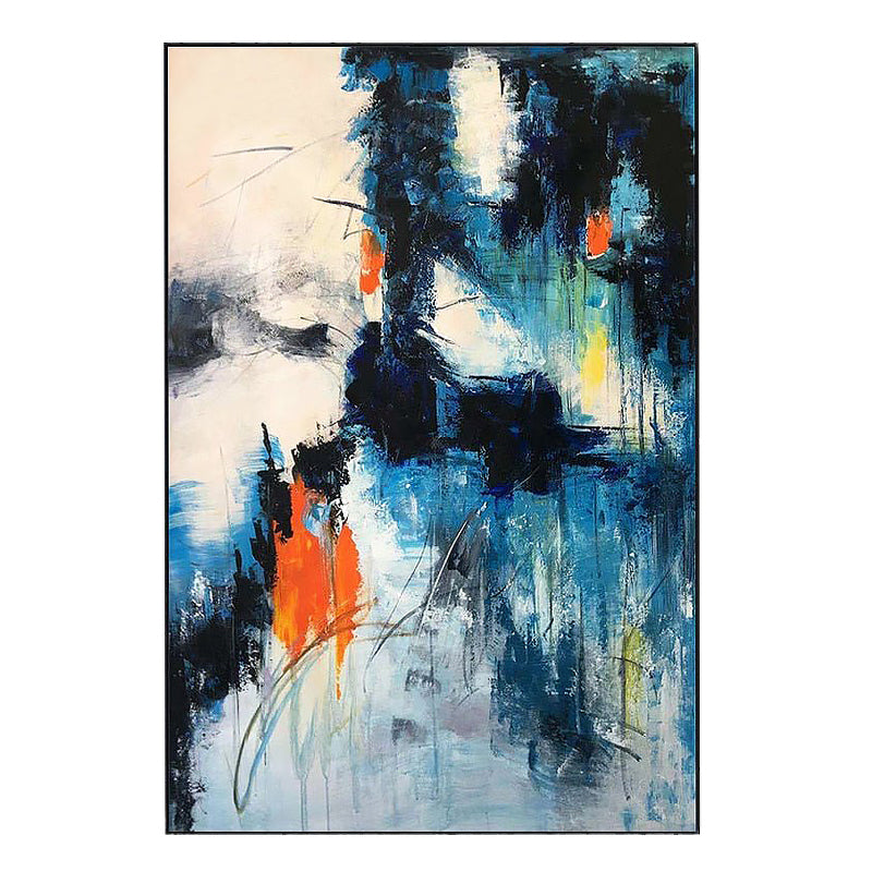 Deep Contrasted Abstract Painting on Canvas - 50x75cm // 