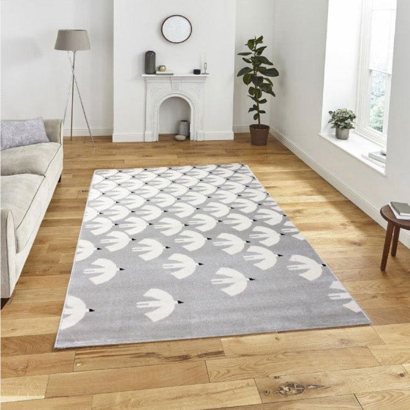 Densely Woven 'Birds Flight' Large Area Rugs - Ideal Place Market