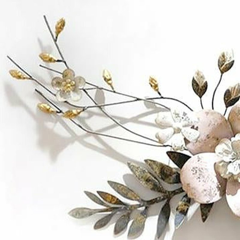 Detailed Chic Potpourri Wrought Iron Wall Art - Ideal Place Market