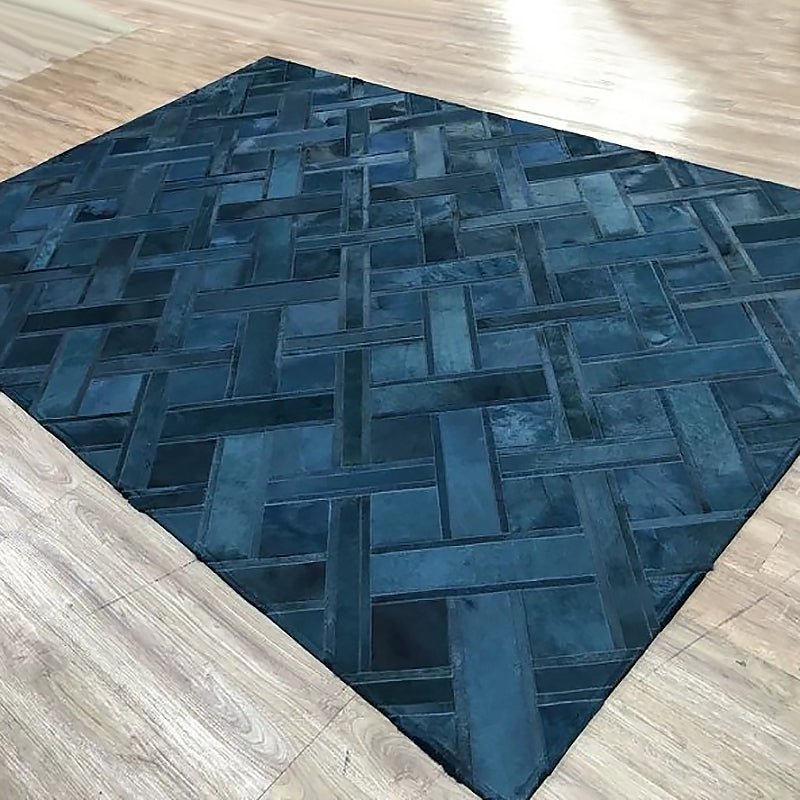 Diagonally Patchwork Luxury Cowhide Area Rug - Ideal Place Market