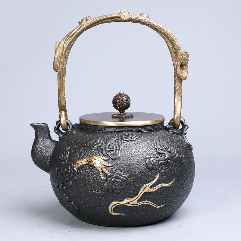 Dragon Adorned Hand Cast Iron Teapot - 1.2L - Ideal Place Market