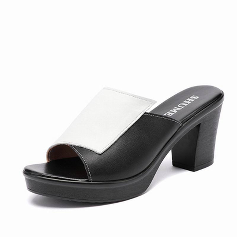 Elegant Minimalist Genuine Leather Non-Slip Sandals - Ideal Place Market