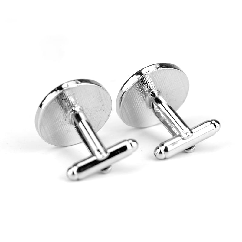 Embossed Silver Octopus Cufflinks - Ideal Place Market