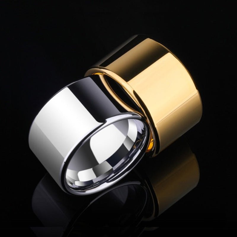 Extra Wide High Sheen Tungsten Ring - Ideal Place Market
