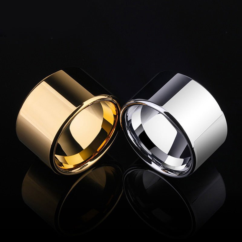 Extra Wide High Sheen Tungsten Ring - Ideal Place Market