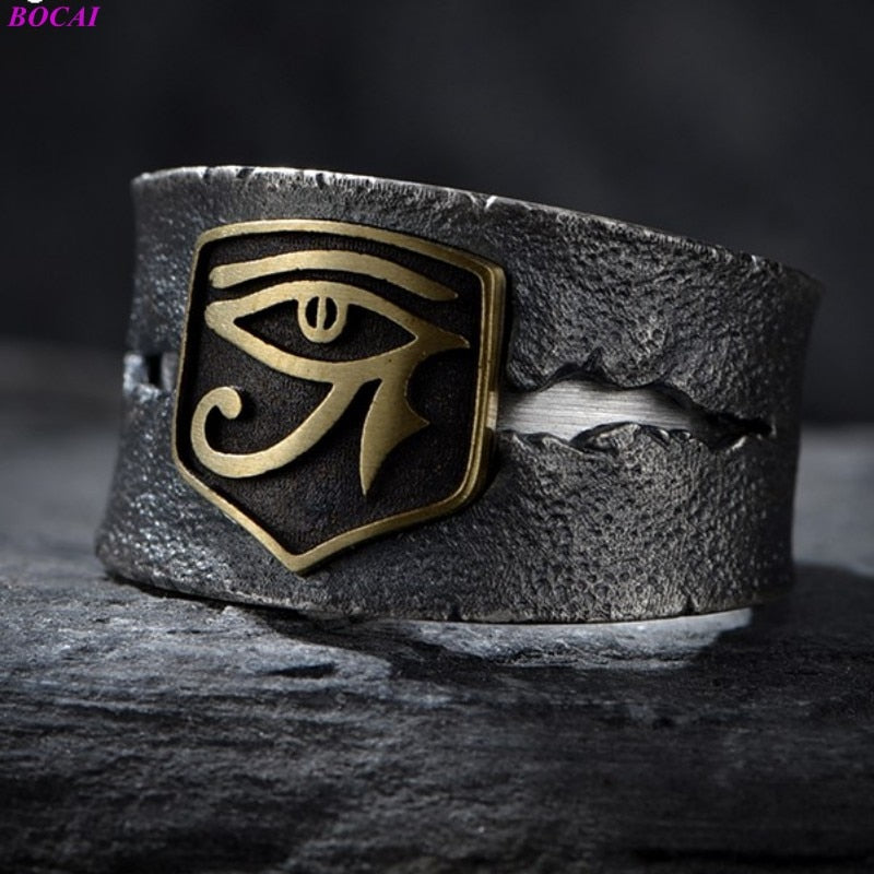 Spartan helmet bronze ring | mens warrior ring – WikkedKnot jewelry