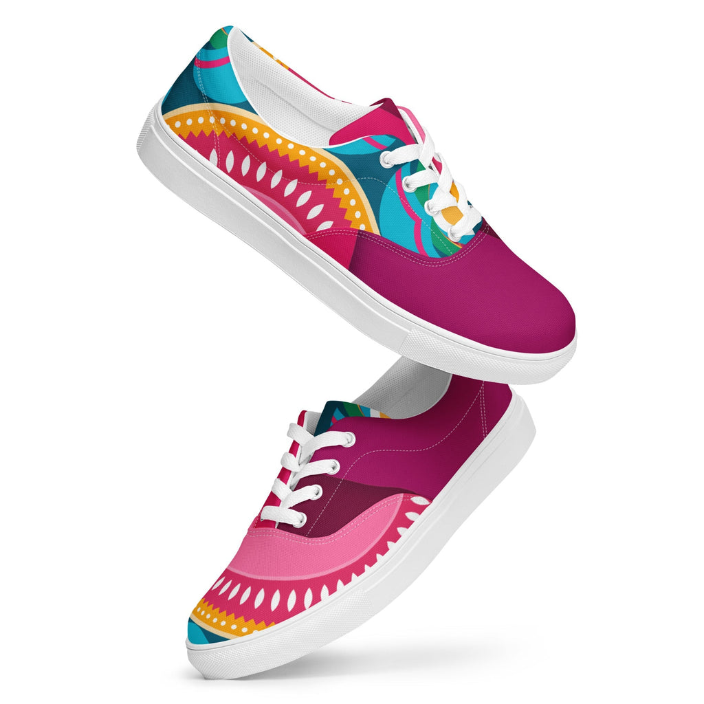 Fiesta Women’s Canvas Lace-Up Sneakers - Ideal Place Market