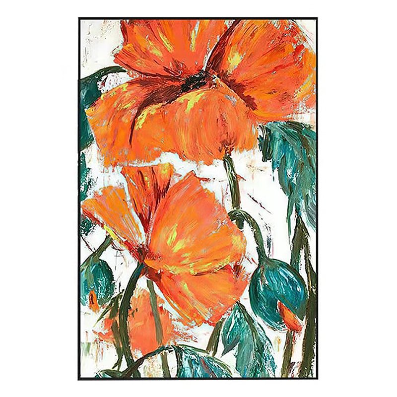 Floral Impressionism Knife Painting on Canvas - Ideal Place Market