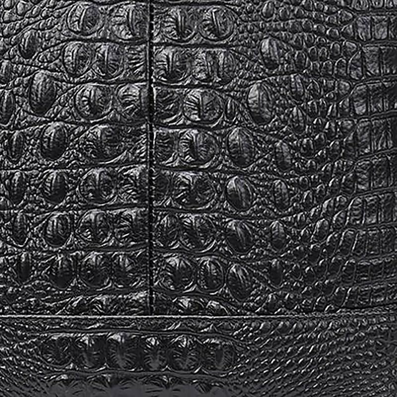Gator Embossed Genuine Leather Shoulder Bag for Men - Ideal Place Market
