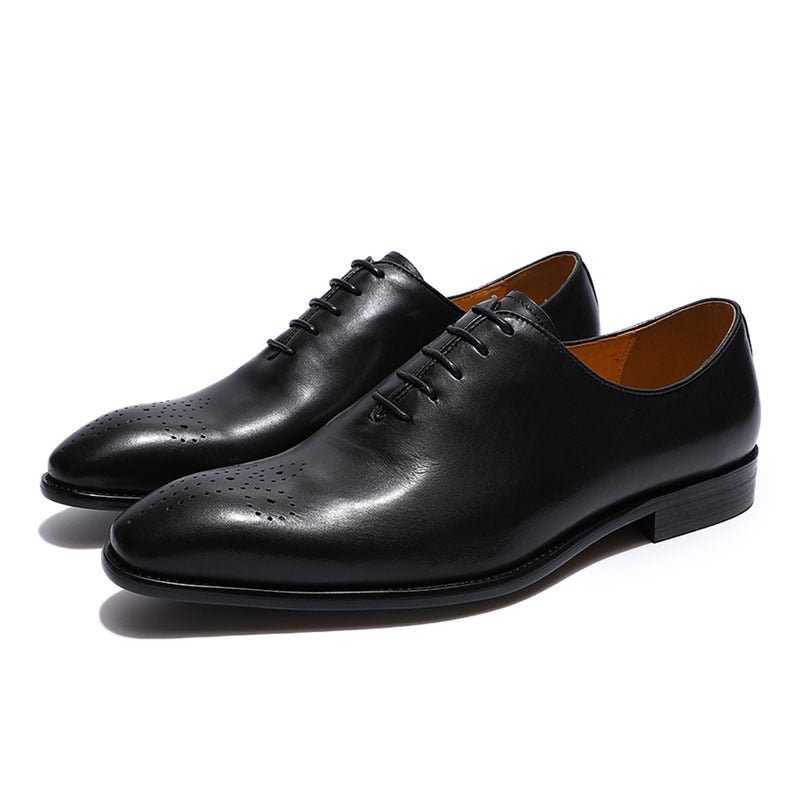 Genuine Handmade Leather Oxford Shoes for Men - 3 Colors - Ideal Place Market