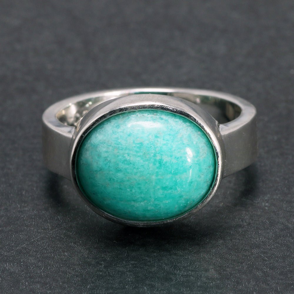 Genuine Turquoise in Solid 925 Sterling Silver Ring - Ideal Place Market