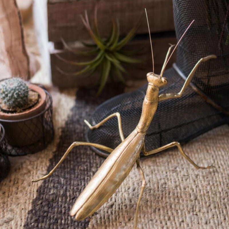Giant Golden Insect Tabletop Sculptures - Ideal Place Market