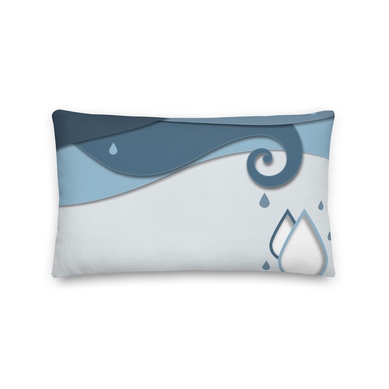 Glorious Rain Premium Stuffed Reversible Throw Pillows - Ideal Place Market