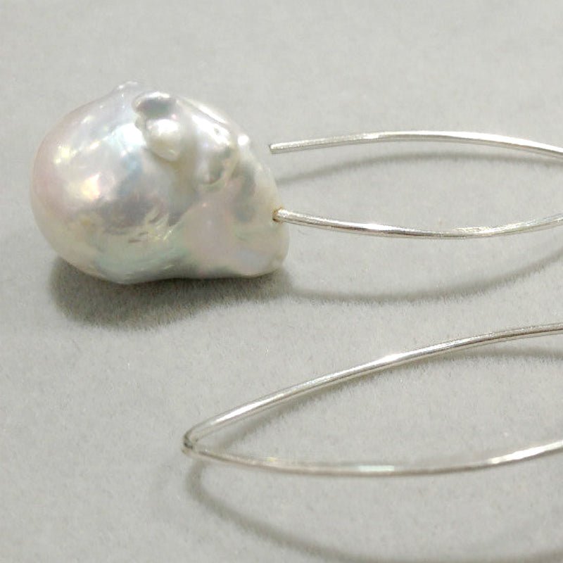 Grand Baroque Freshwater Pearl Earrings - Ideal Place Market