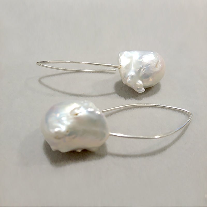 Grand Baroque Freshwater Pearl Earrings - Ideal Place Market