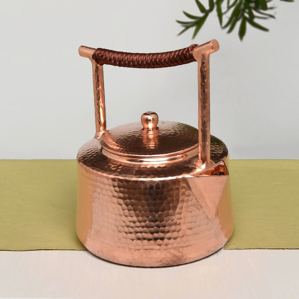 Hand Hammered Thickened Copper Teapot - 1.2L - Ideal Place Market