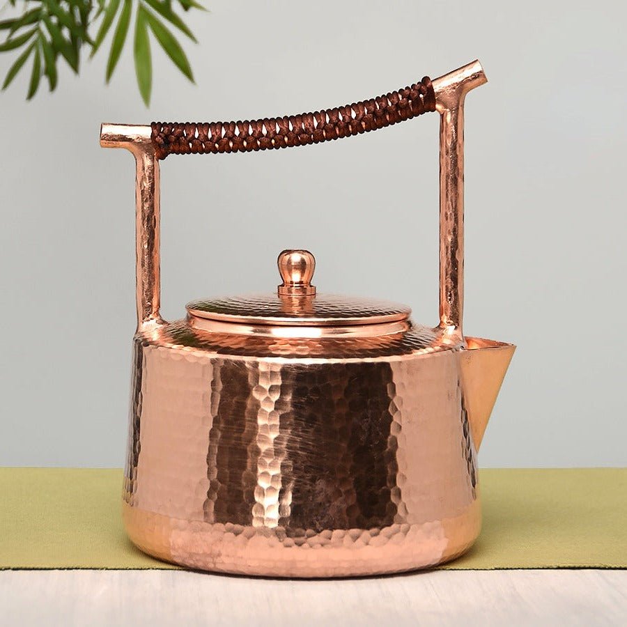 Hand Hammered Thickened Copper Teapot - 1.2L - Ideal Place Market