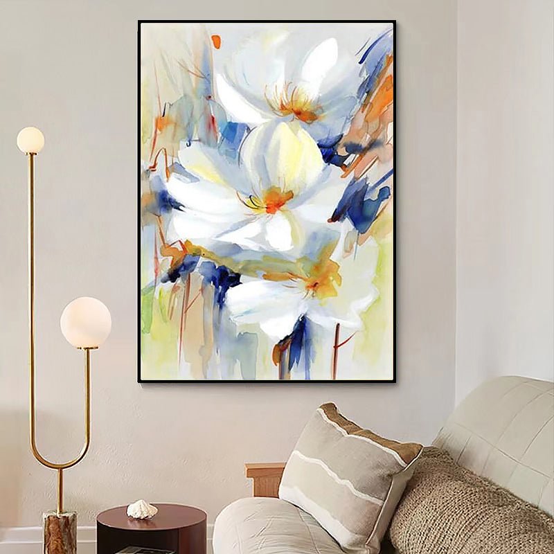 Hand-Painted Spring Bloom Flora on Canvas - Ideal Place Market