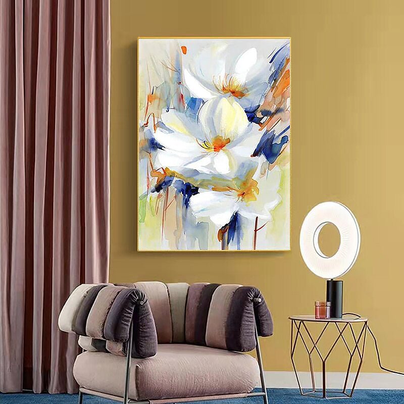 Hand-Painted Spring Bloom Flora on Canvas - Ideal Place Market