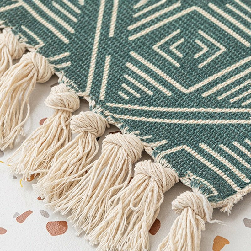 Hand Woven & Knotted Kilim Accent Rug - 3 Colors - Ideal Place Market