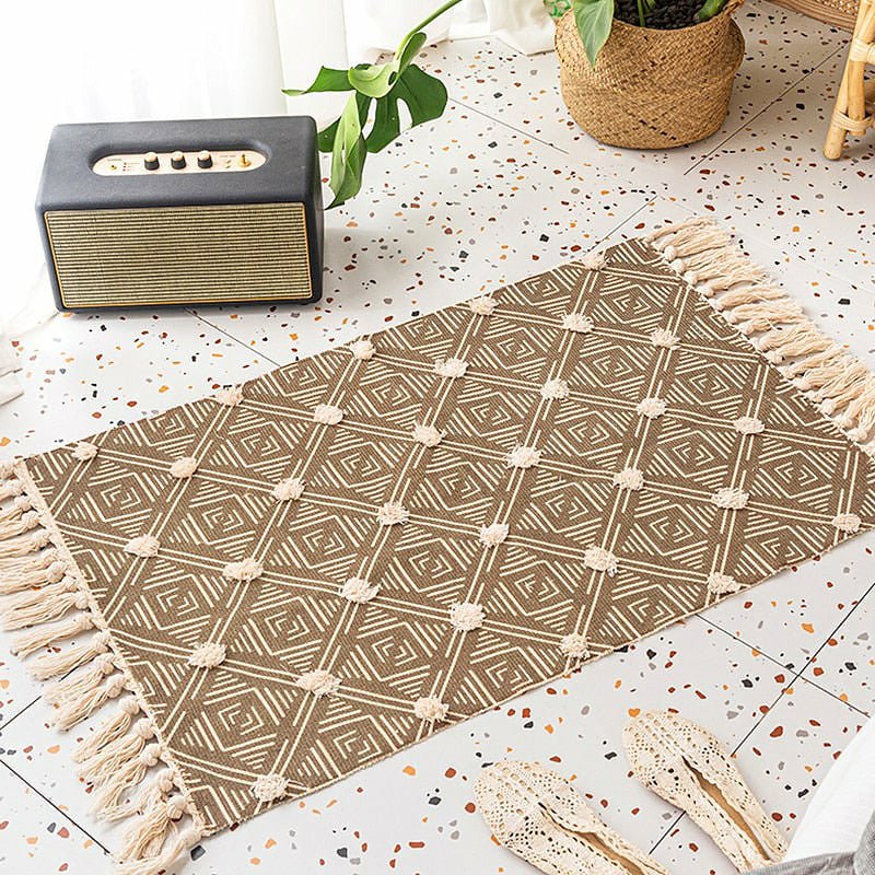 Hand Woven & Knotted Kilim Accent Rug - 3 Colors - Ideal Place Market