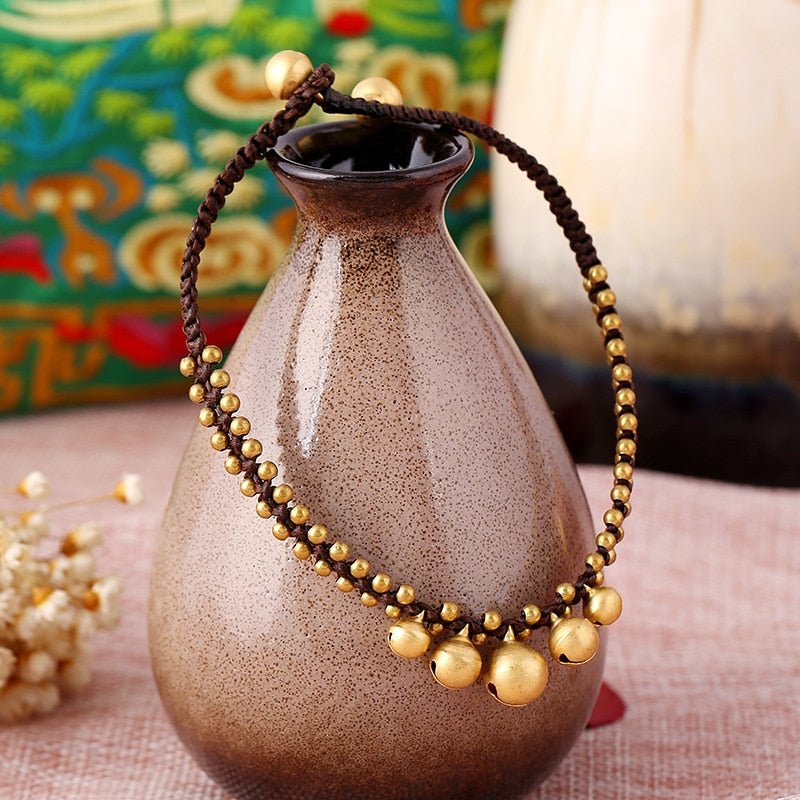 Handmade Boho Copper Bell Anklet - Ideal Place Market