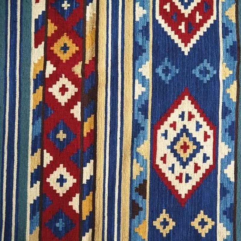 Handmade Moroccan Blue Traditional Kilim Rug in 2 Sizes - Ideal Place Market