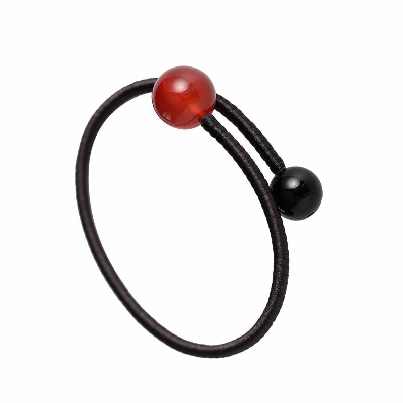 Handmade Red Agate & Black Onyx Meditation Bracelet - Ideal Place Market