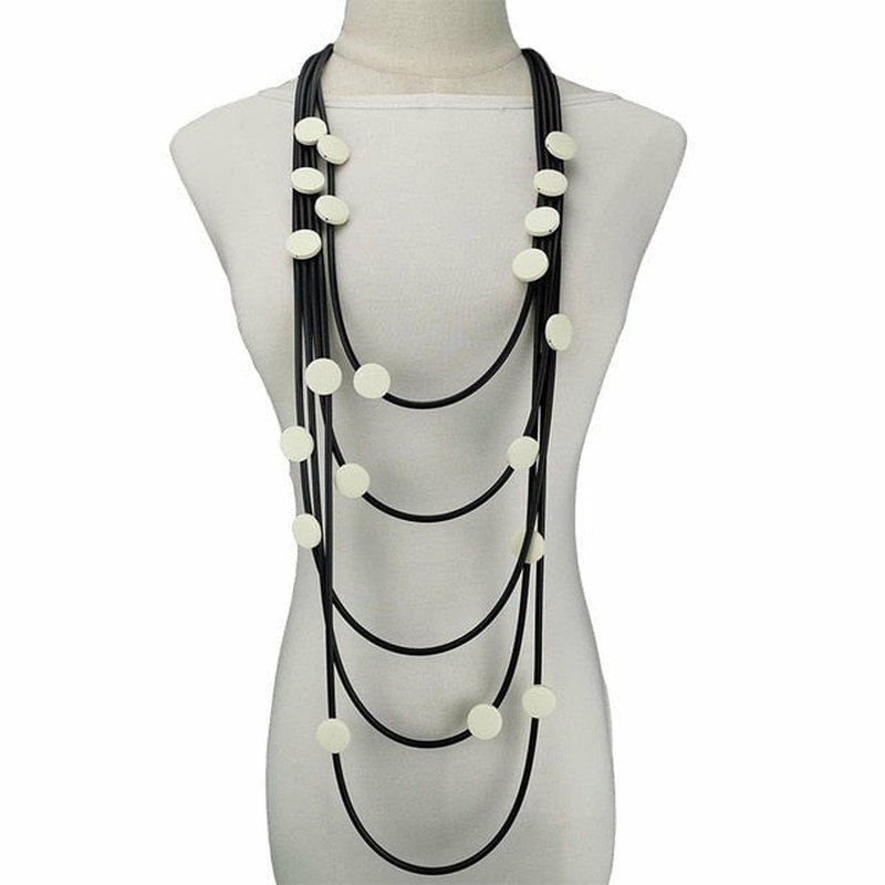 Handmade Stacked Loop Necklace in 12 Outfit Making Colors - Ideal Place Market