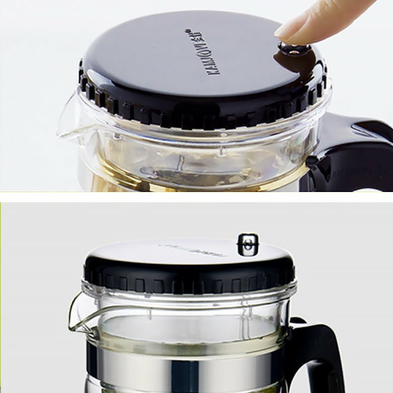 Borosilicate Glass & Stainless Steel Induction Teapot with Infuser