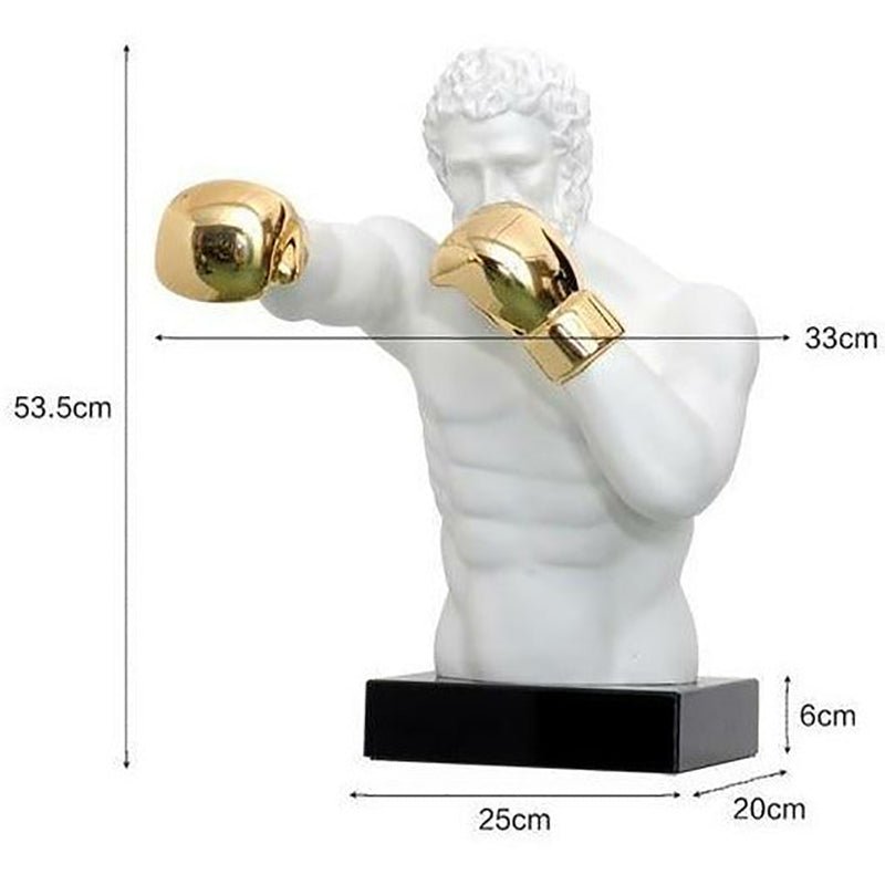Heavyweight Champion of Mount Olympus Zeus in Golden Gloved Bust - Ideal Place Market