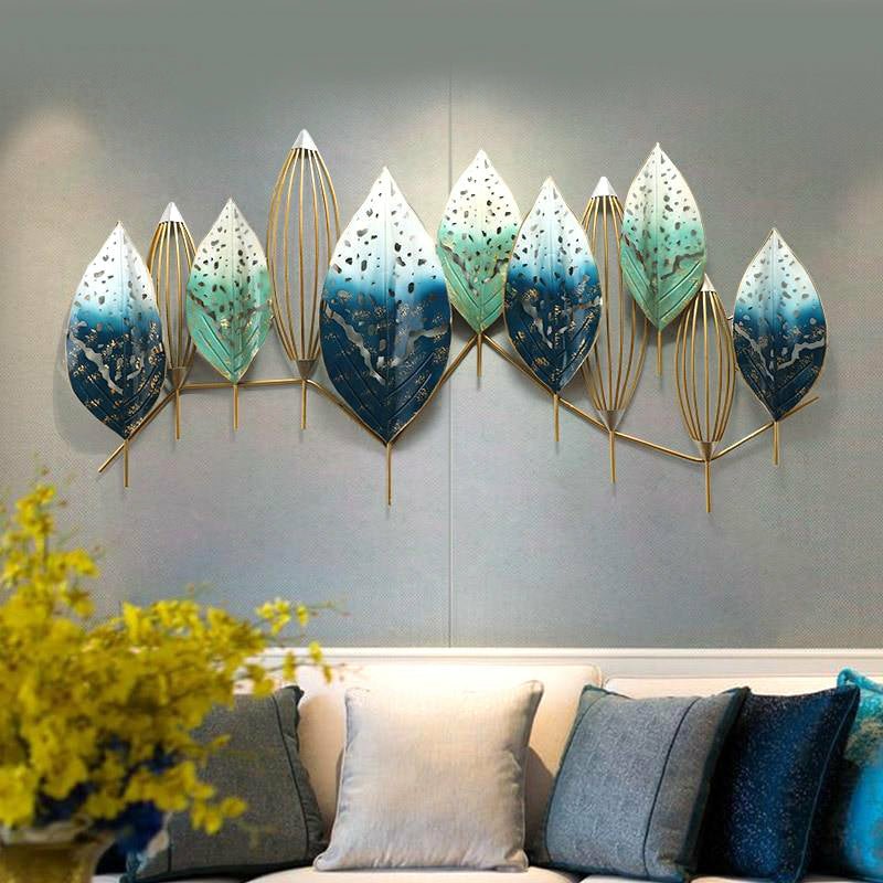 Large Contemporary Three-Dimensional Leaf Wall Art - Ideal Place Market