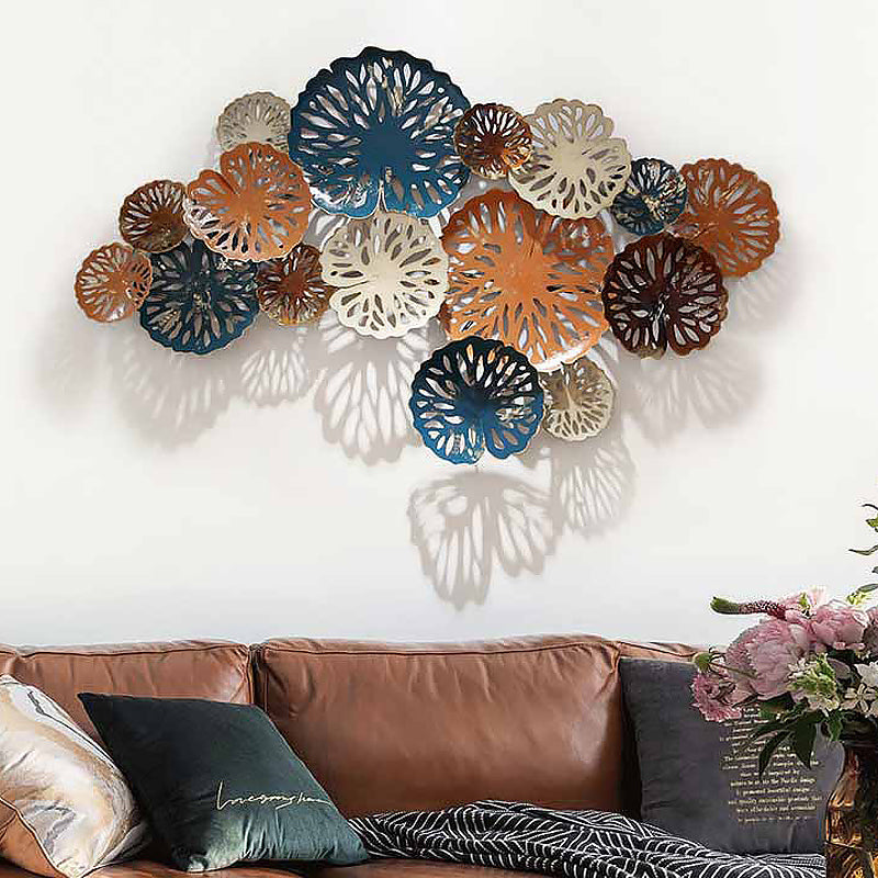 Lily Pad Wrought Iron Wall Sculptures - 3 Variations