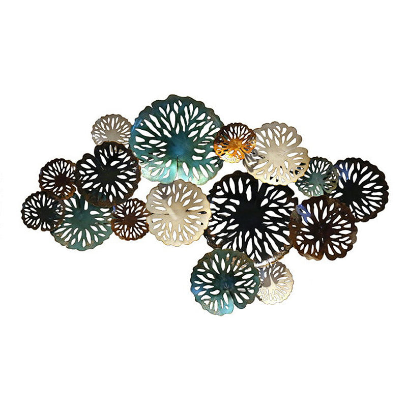 Lily Pad Wrought Iron Wall Sculptures - 3 Variations - A