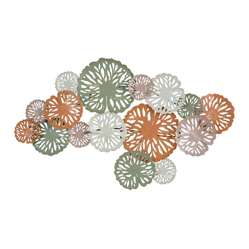 Lily Pad Wrought Iron Wall Sculptures - 3 Variations - C