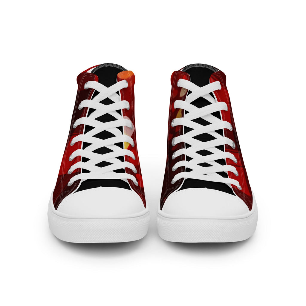 Love Stricken Women’s Lace-Up Canvas High-Top Sneakers - Ideal Place Market