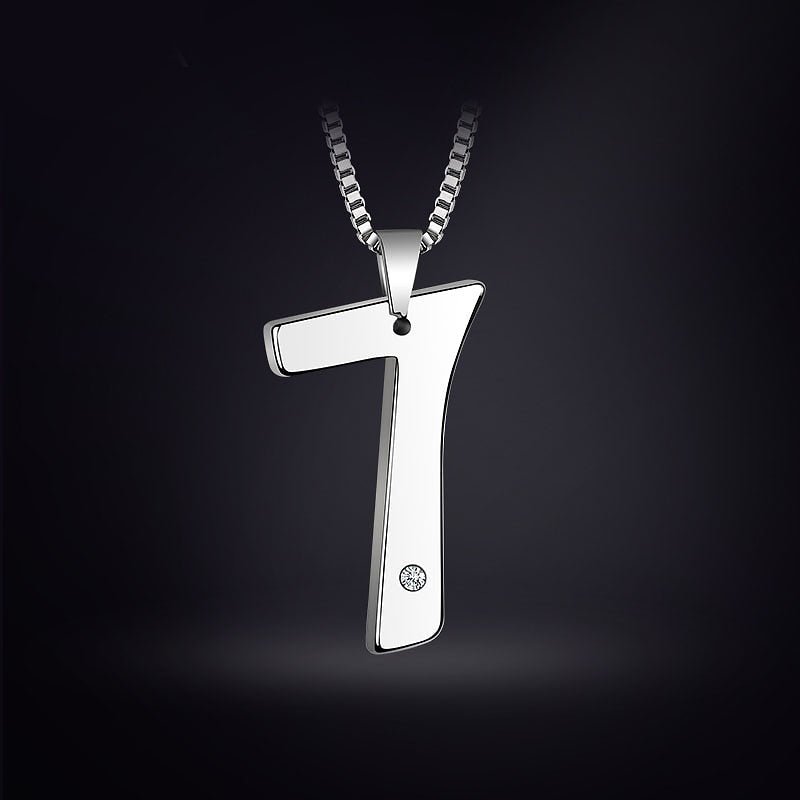 Lucky Number 7 Tungsten Pendant & Necklace - Ideal Place Market