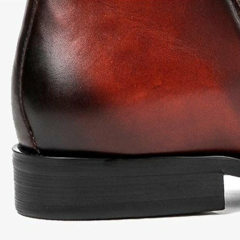 Men's Handmade Tanned Cowhide 60s Style Chelsea Boots - Ideal Place Market