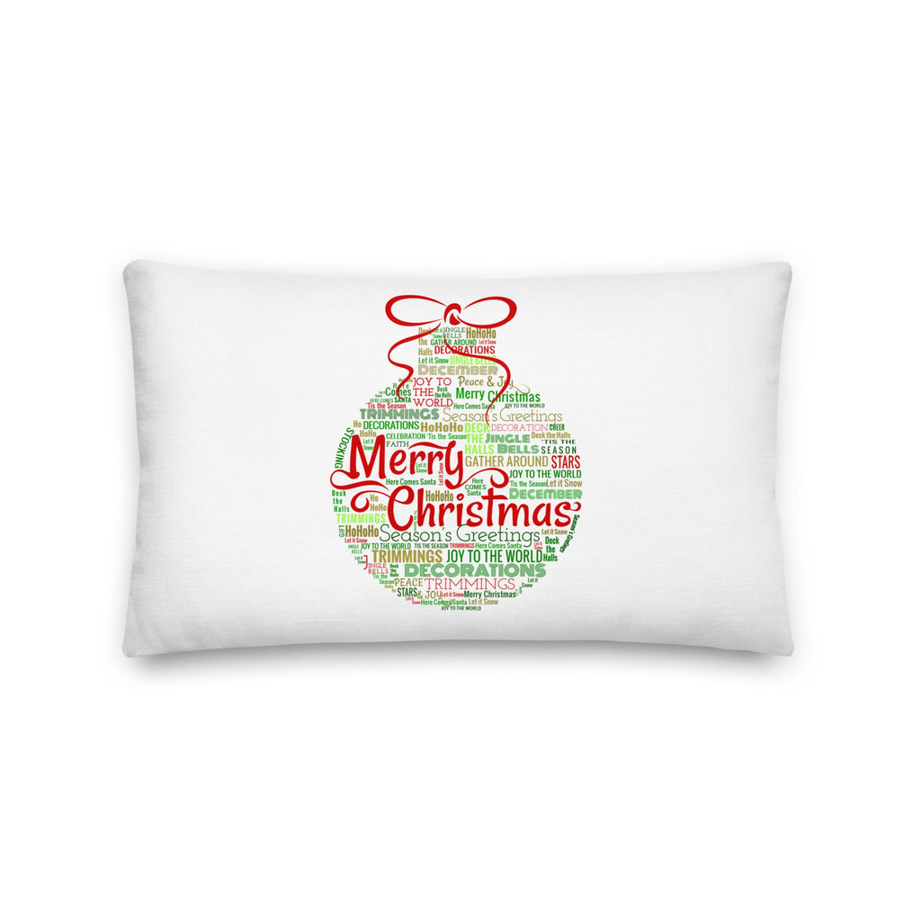 Merry Christmas Ornament Premium Stuffed 2 Sided-Printed 