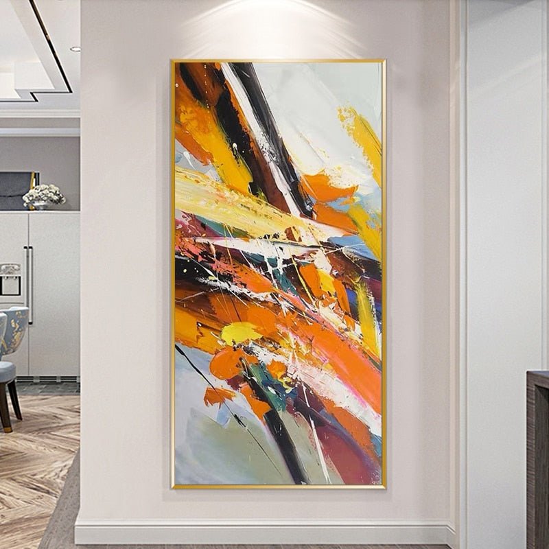 Modern Abstract Knife Painting on Canvas - Ideal Place Market