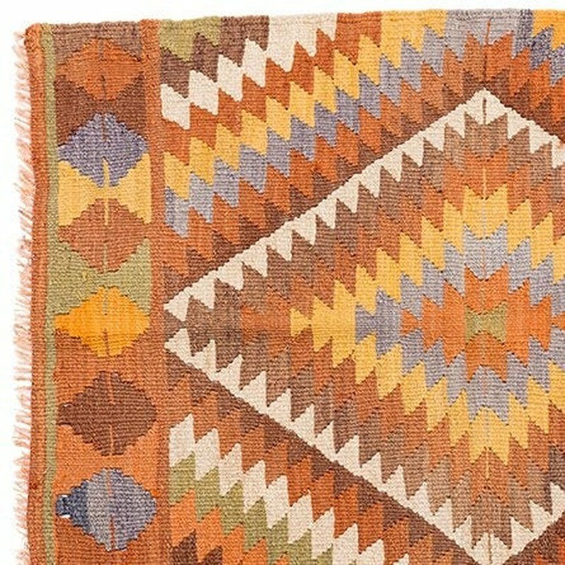 Modern Bohemian Hand-Woven Wool Rug - Ideal Place Market