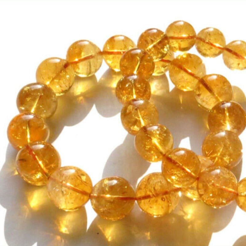 Natural Golden Citrine Beaded Bracelet - Ideal Place Market