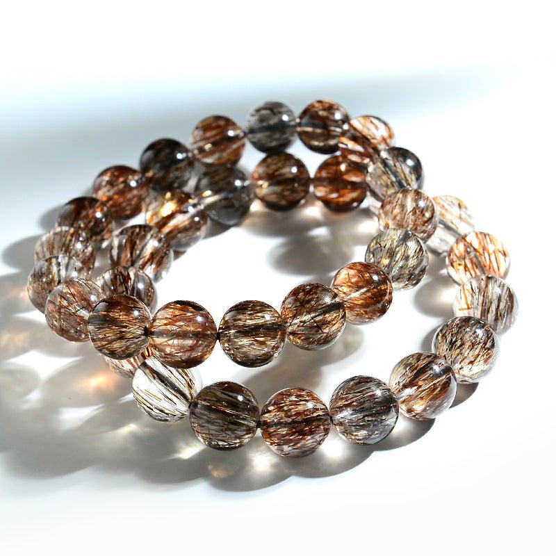 Golden Rutilated Quartz healing crystal Bracelet - Shop crystal-lavie  Bracelets - Pinkoi